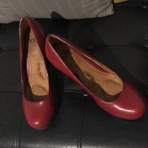 Sofft Dark Red Platform Pump 6.5